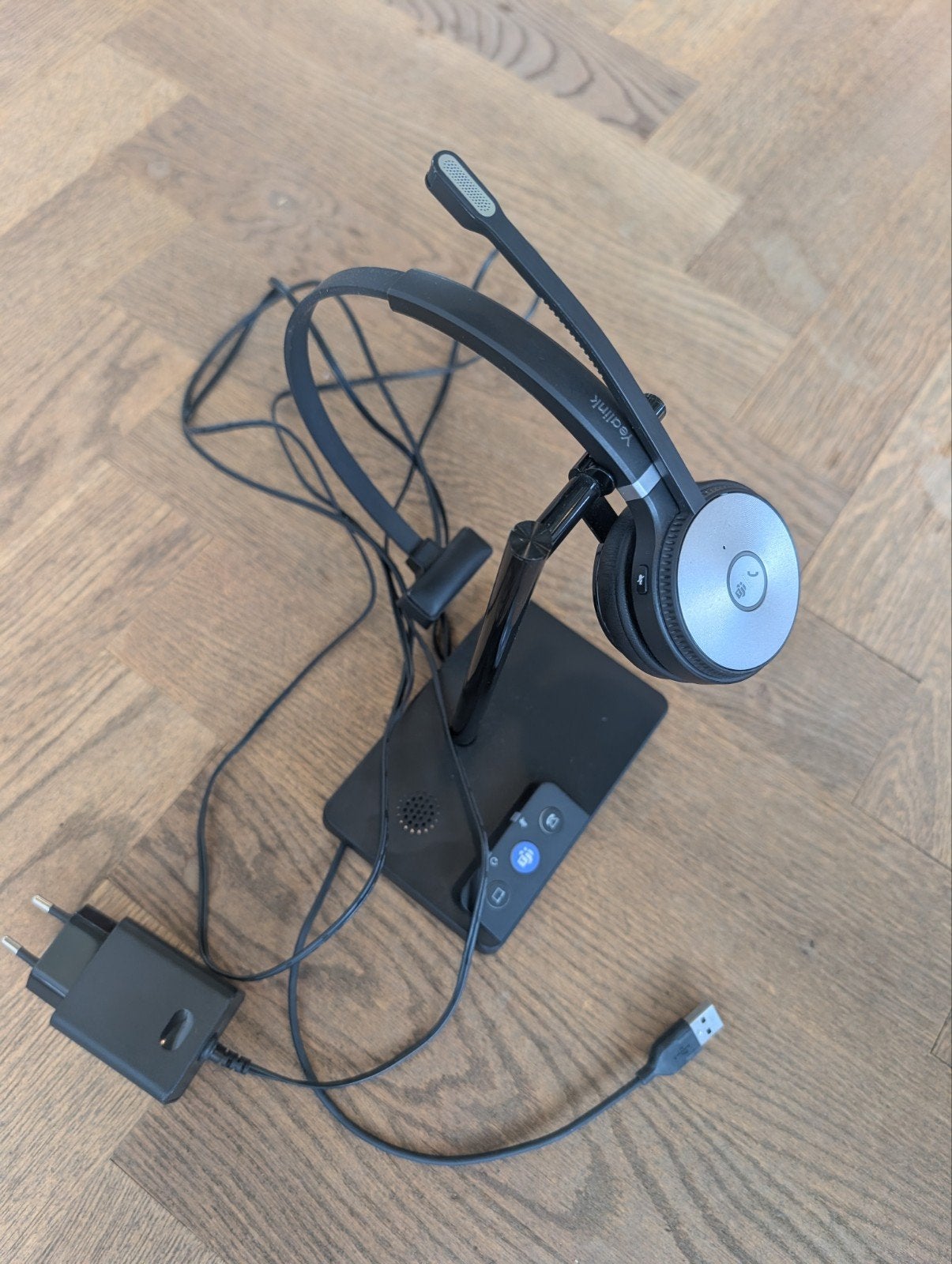 Yealink WHB620 DECT Draadloze Headset met Basisstation, Ophalen of Verzenden, Zo goed als nieuw