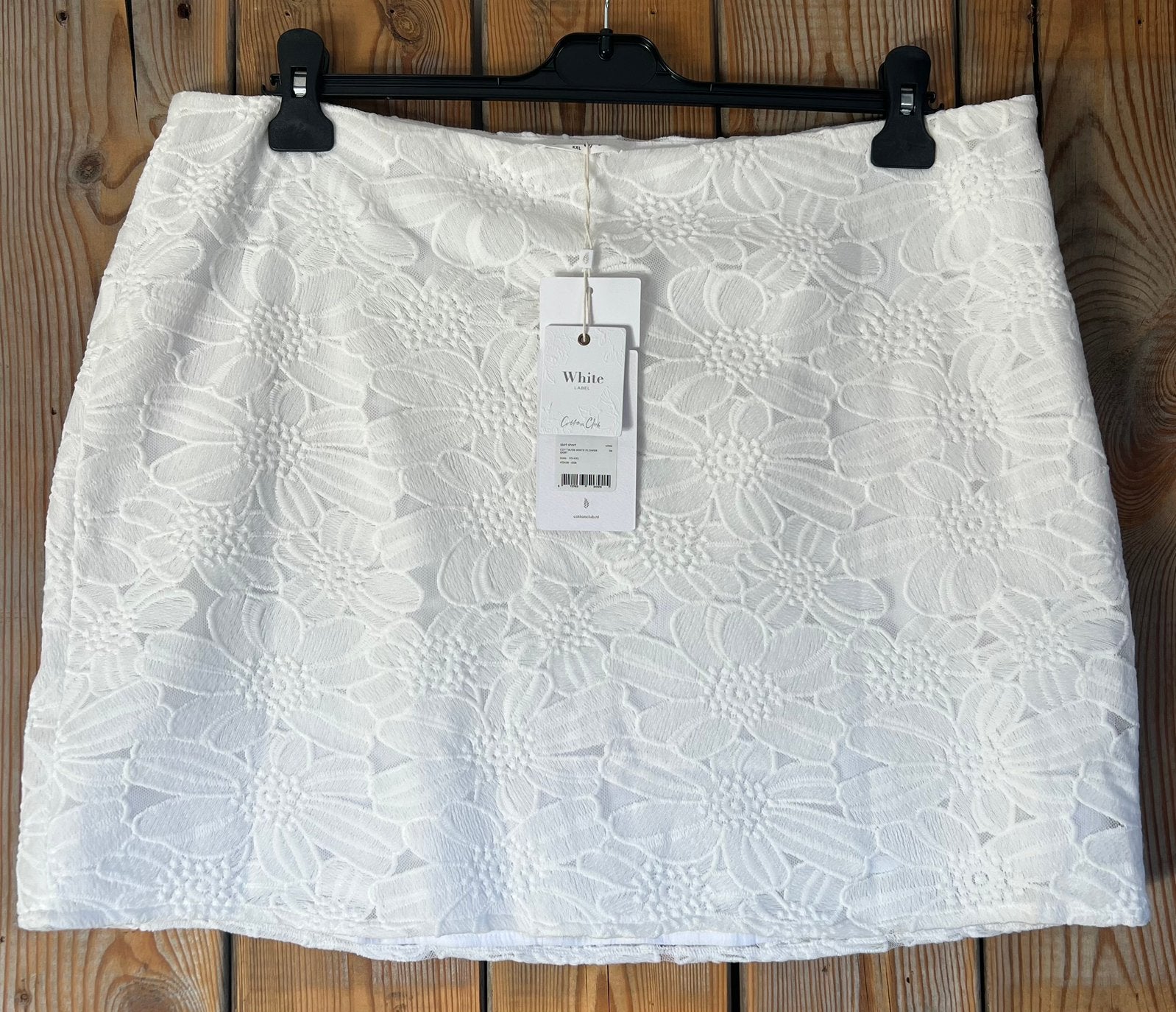 Nieuwe witte kanten rok Cotton Club maat XXL, Wit, Maat 46/48 (XL) of groter, Nieuw, Ophalen of Verzenden