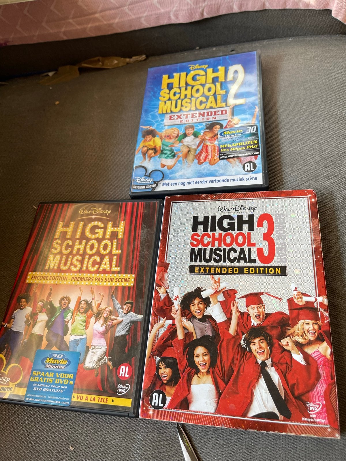 High School Musical 1, 2 & 3 Extended Edition DVD's, Alle leeftijden, Nederlands, Ophalen of Verzenden, Gebruikt