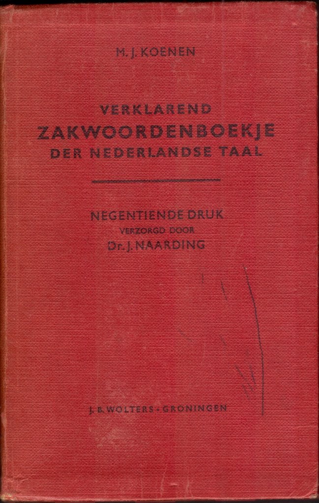 Verklarend Zakwoordenboekje der Nederlandse Taal 1959, Boeken, Woordenboeken, Ophalen of Verzenden, Gelezen, Overige uitgevers