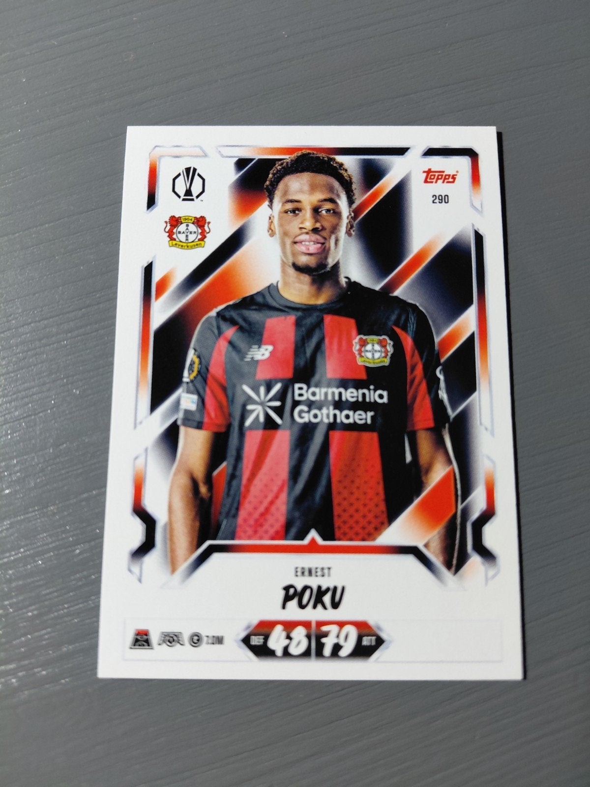 ernest poku (leverkussen) topps match attax 2027, Ophalen of Verzenden, Nieuw, Buitenlandse clubs, Spelerskaart