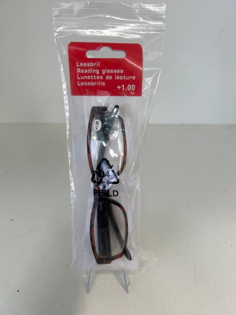 Nieuwe Leesbril +1.00 dpt - Comfortabel en Stijlvol, Overige merken, Zwart, Nieuw, Ophalen of Verzenden