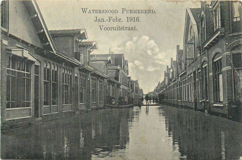 304-232-047 Purmerend Watersnood Purmerend Jan-Febr. 1916 V, Verzenden, Voor 1920, Noord-Holland
