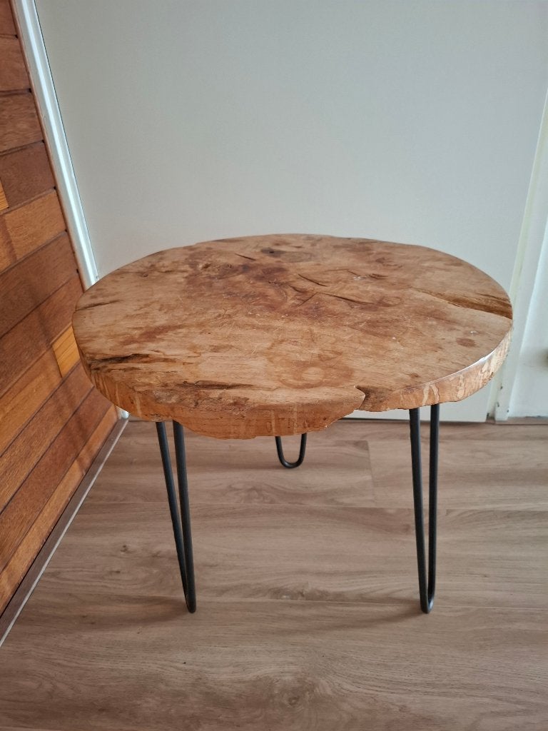 Unieke Moods Luna bijzettafel, Minder dan 55 cm, Gebruikt, Rond, Modern