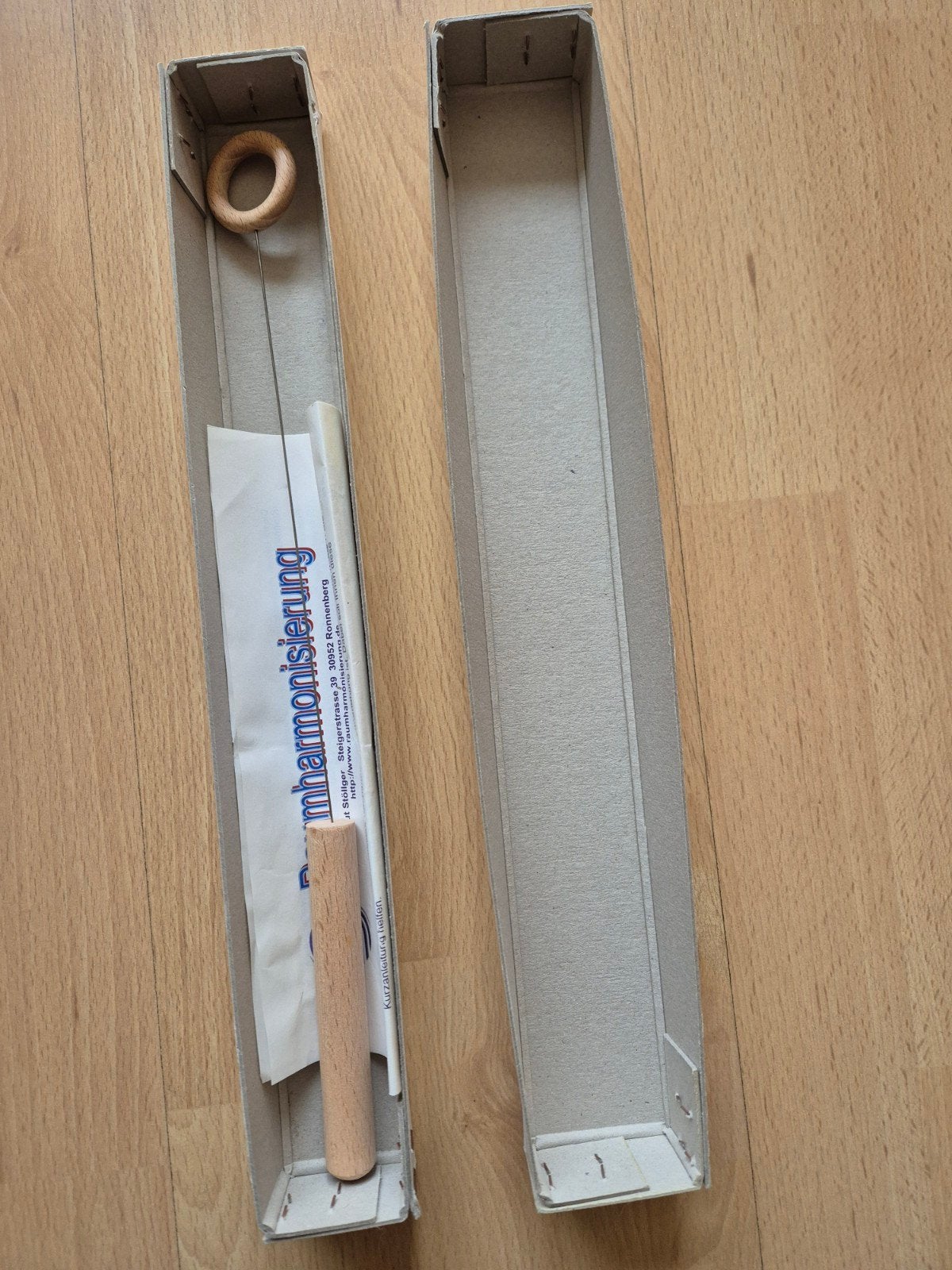 Biotensor Wichelroede 35 cm hout incl doosje en beschrijving, Ophalen of Verzenden, Zo goed als nieuw