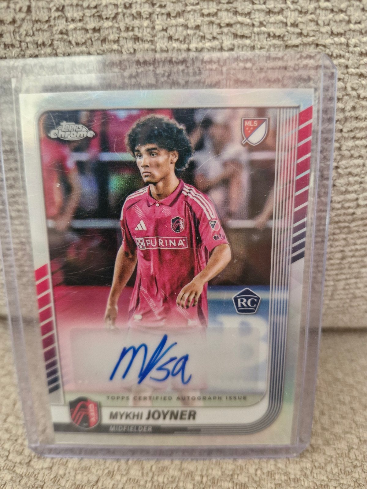 Mykhi Joyner Topps Chrome MLS 2025 Autograph Kaart, Verzamelen, Ophalen of Verzenden