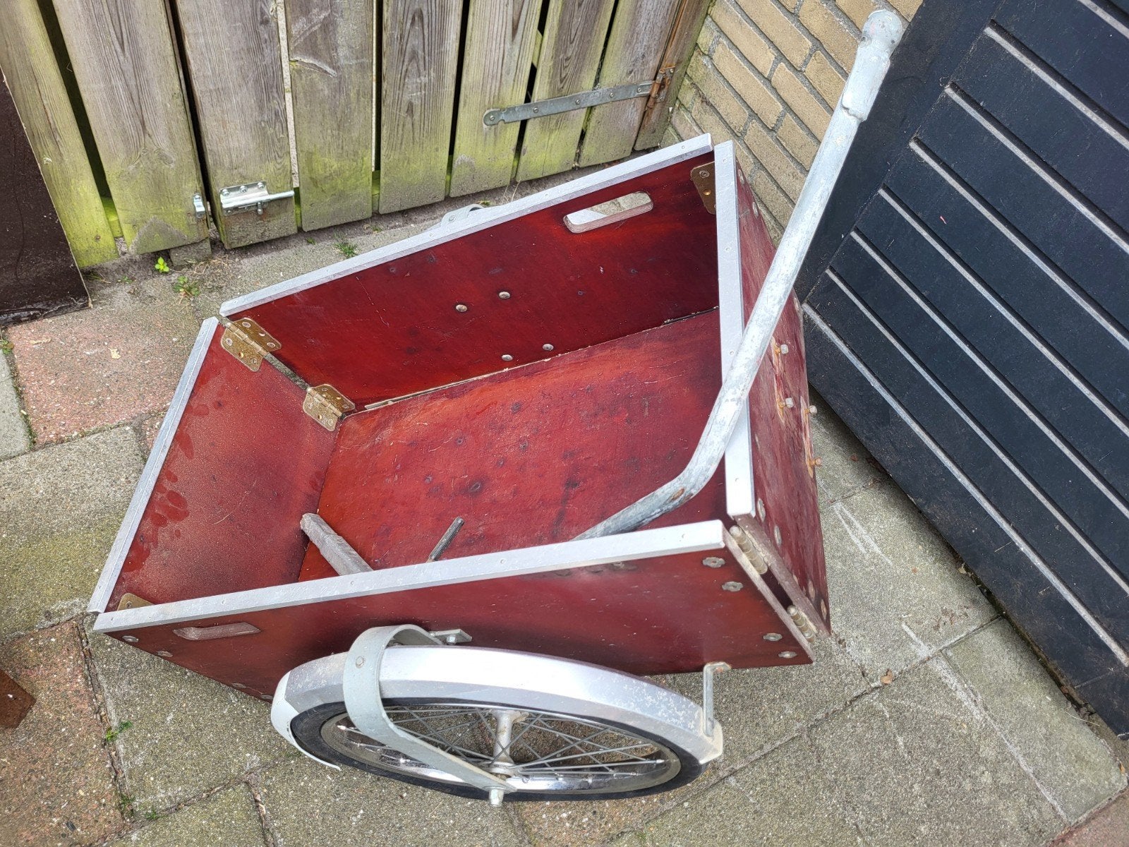 fietskarretje, Ophalen, Gebruikt, Aanhangfiets, Opvouwbaar