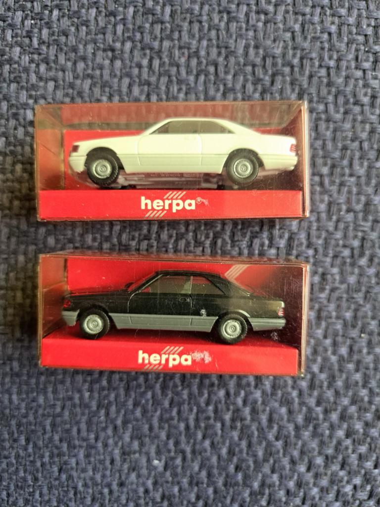 Herpa model mercedes 560 sec 2x, Auto, Germany, Zo goed als nieuw, N.b