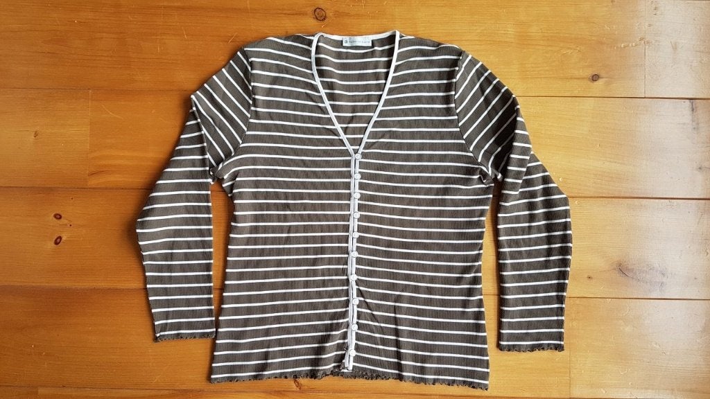 Vestje / truitje van Roberto Sarto taupe - wit, Maat 38/40 (M), Beige, Ophalen of Verzenden, Zo goed als nieuw