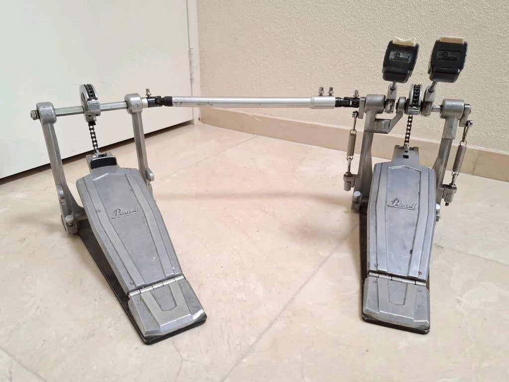 Pearl double bass pedal dubbel baspedaal kick pedaal drum, Gebruikt, Drums of Percussie, Ophalen of Verzenden, .