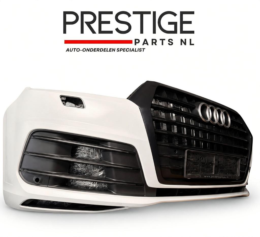 Voorbumper Audi Q7 4M0 SQ7 Origineel Bumper PDC KLS SQ7 WIT, Auto-onderdelen, Gebruikt, -, Voor, Bumper