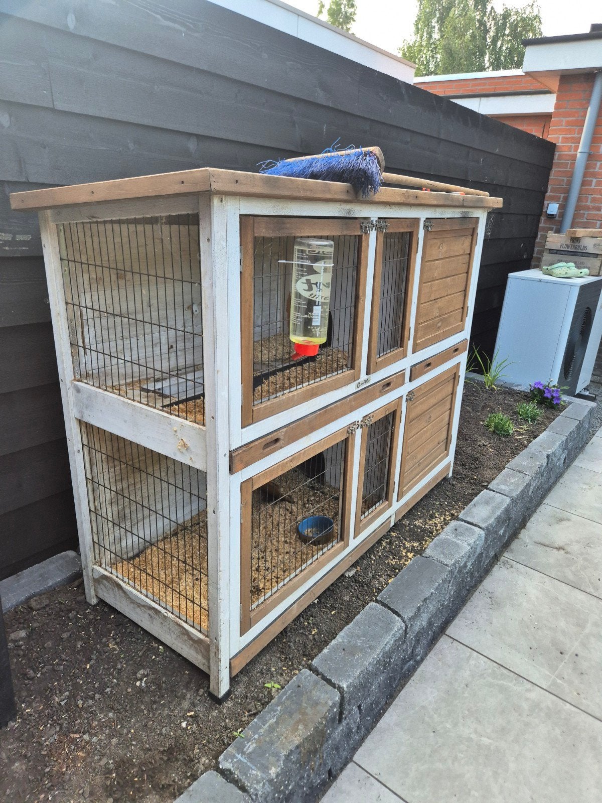 joypet dubbele konijnenhok, Dieren en Toebehoren, Knaagdieren en Konijnen | Hokken en Kooien, Ophalen, 90 cm of meer, Konijn, Hok