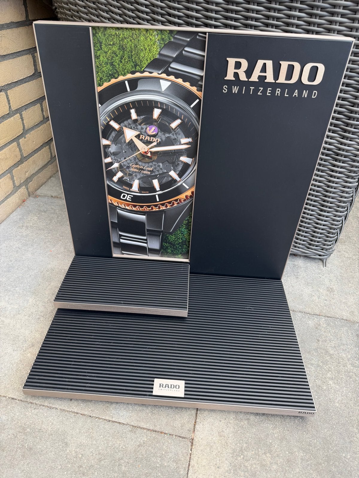 RADO Zwitserland Horloge Display Stand - Captain Cook, Overige merken, Overige materialen, Gebruikt, I