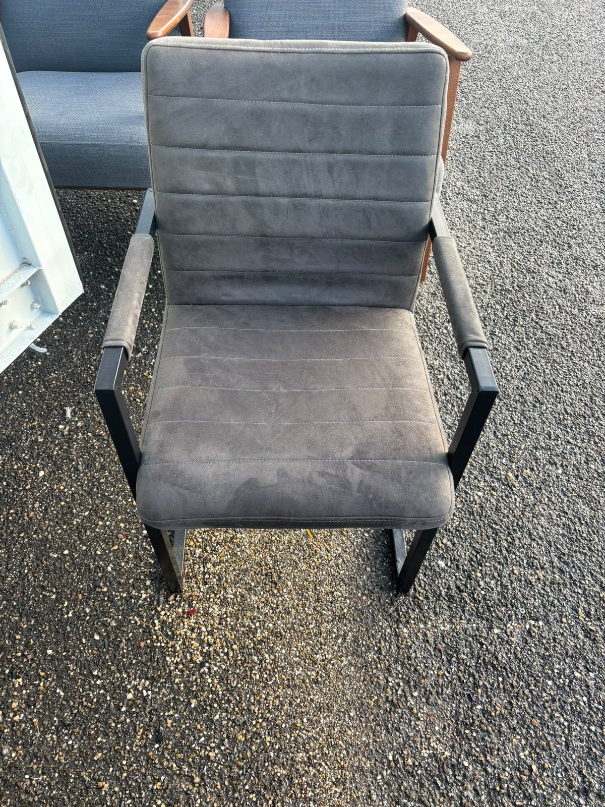 4 eetkamerstoelen grijs, Huis en Inrichting, Ophalen, Zo goed als nieuw, Grijs, Vier