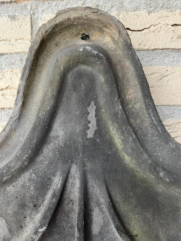3 zeer zeldzame- decoratieve- antieke dakpannen, Ophalen of Verzenden, Gebruikt