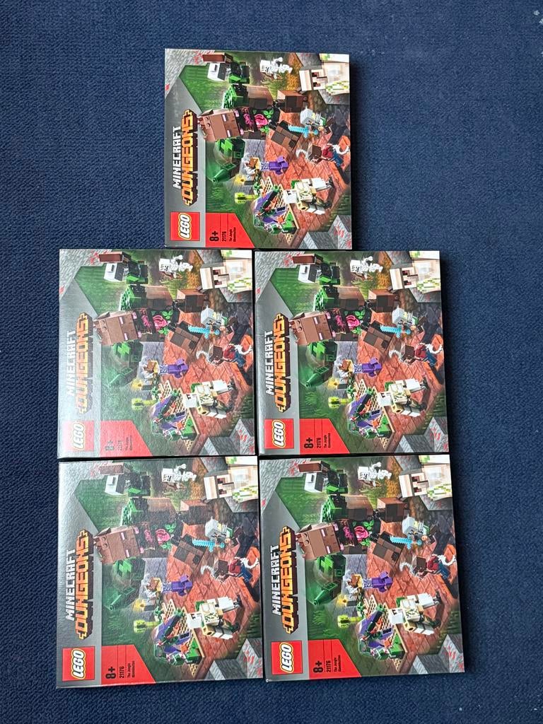 5x LEGO Minecraft Dungeons 21176 De Jungle Gruwel, Minecraft, Lego, Ophalen of Verzenden, Zo goed als nieuw