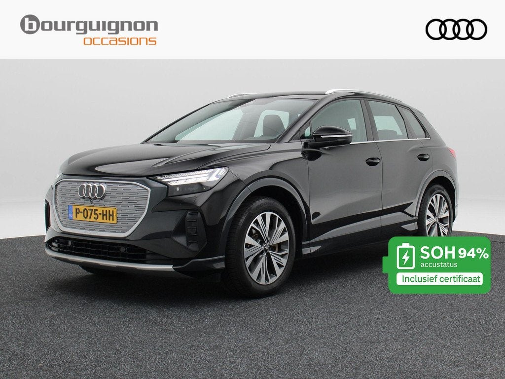 Audi Q4 e-tron 40 Launch edition Advanced 77 kWh 204 Pk | Tr, Auto's, Audi, Automaat, Gebruikt, Zwart, Zwart