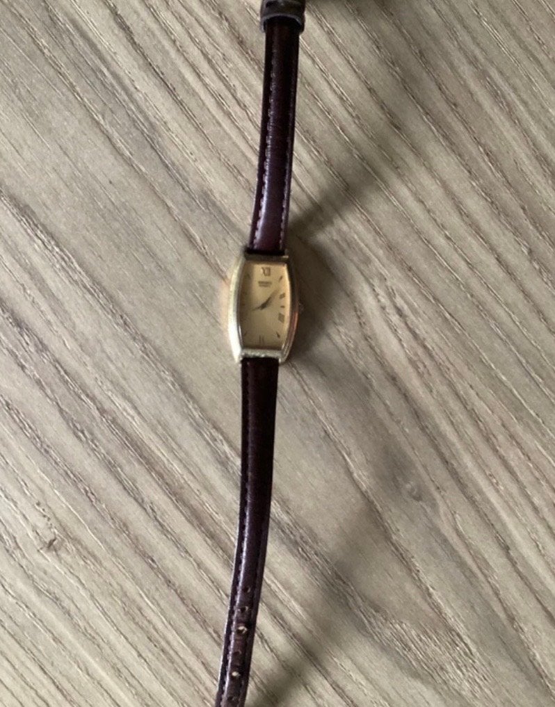 Vintage Seiko dameshorloge met lederen band, Sieraden, Tassen en Uiterlijk, Polshorloge, Ophalen of Verzenden, Overige materialen