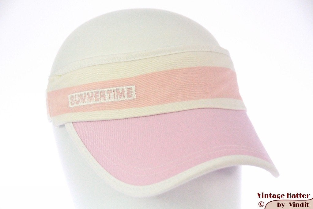 Zonneklep wit, roze, blauw, zwart, geel of rood 52-59 nieuw, Summertime, Nieuw, Pet, One size fits all