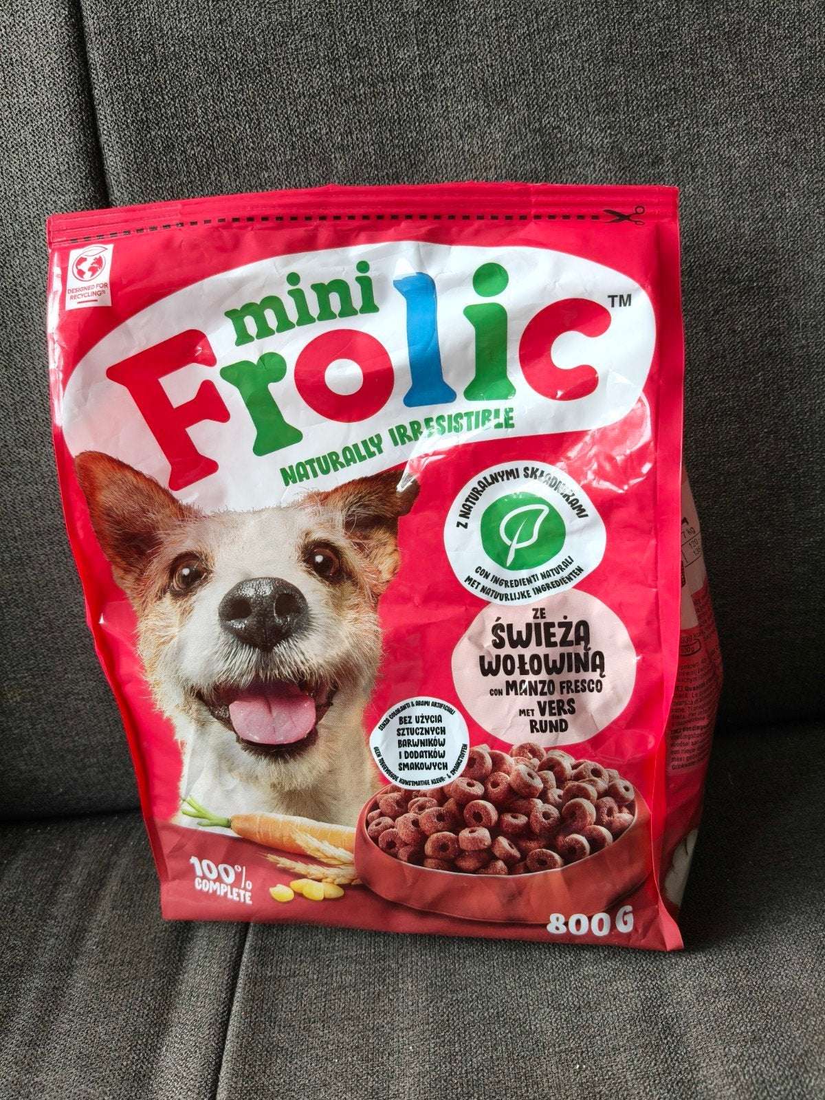 Mini Frolic hondenbrokken 0,8 kilo smaak rund, Ophalen of Verzenden, Hond