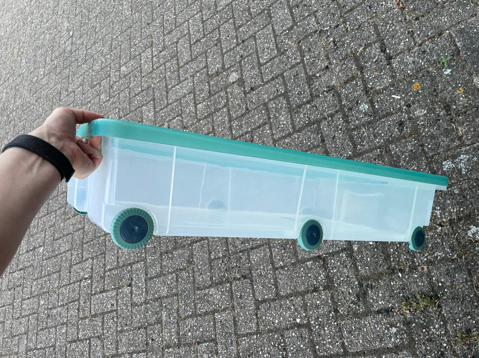 Opbergdoos met wieltjes - opbergbox / bedbox, Ophalen, Gebruikt