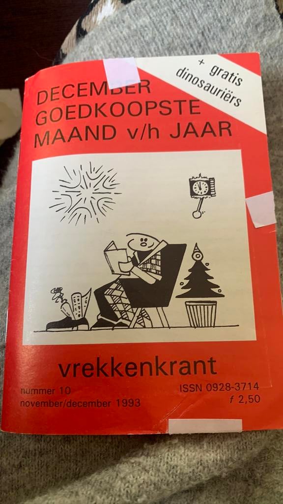 Vrekkenkrant eenmalige december uitgave, Ophalen of Verzenden, Gelezen, Overige typen