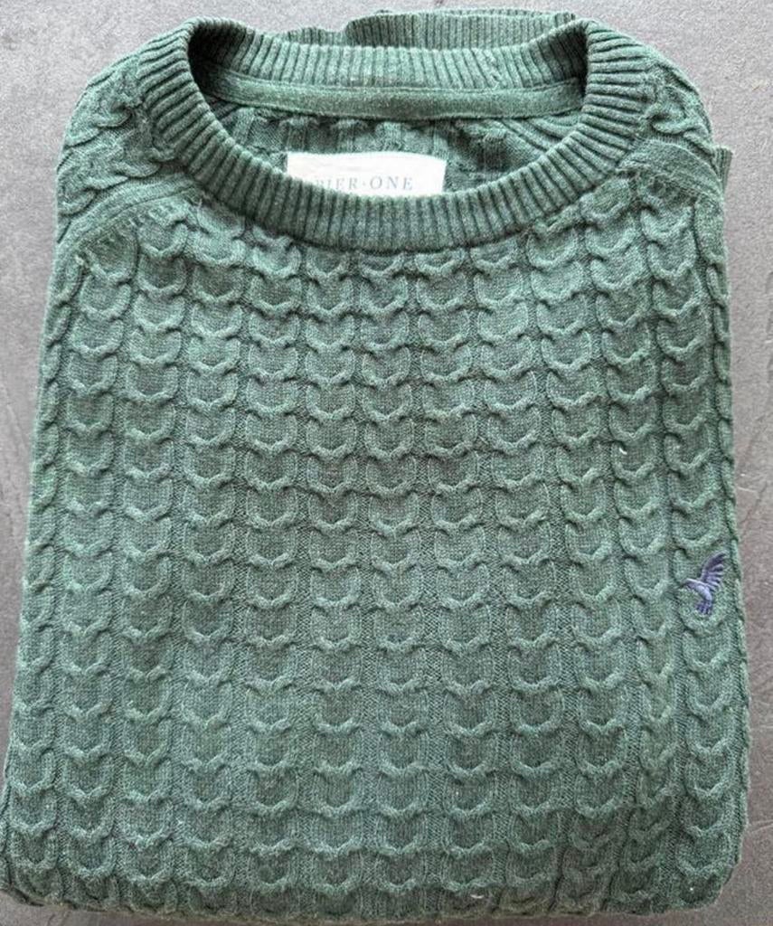 Pier One groene trui – Maat S, Kleding | Heren, Ophalen of Verzenden, Zo goed als nieuw, Groen