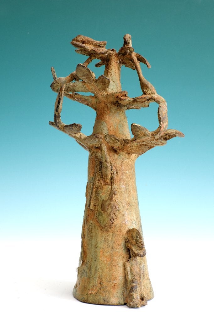 Dogon - Baobab boom, brons - Mali - Afrika, Ophalen of Verzenden