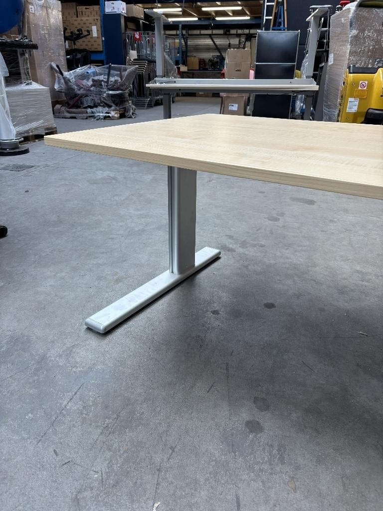 Actiforce slinger Zit/Sta bureau | 160x80cm | Grijs/Ahorn, 160 cm, -, Hout, -