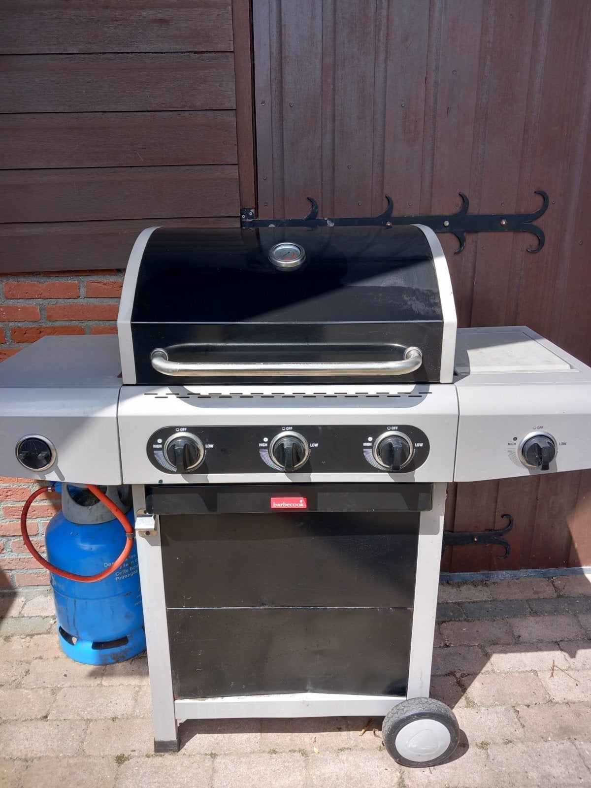 Gas barbecue met zijbrander Barbecook, Ophalen, Gebruikt