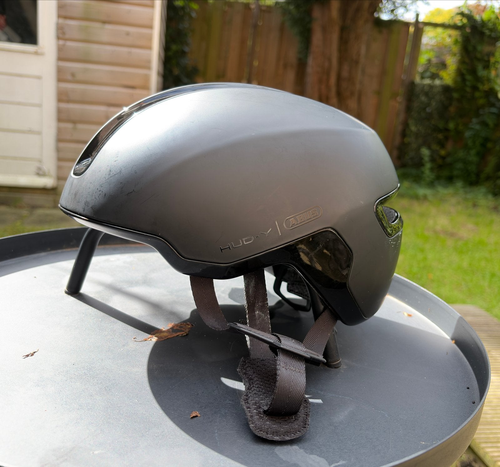 ABUS HUD-Y Fietshelm - Maat M (54-58cm), Fietsen en Brommers, Ophalen of Verzenden, Gebruikt, M, Heer of Dame