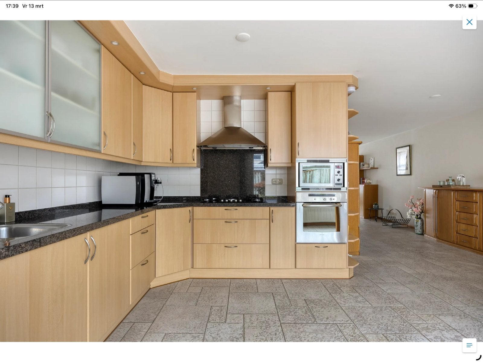 Granieten aanrechtblad te koop (exclusief keuken), Huis en Inrichting, Keuken | Keukenelementen, Ophalen, Gebruikt, 50 tot 75 cm