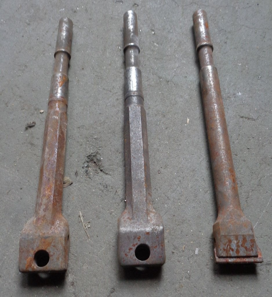 Partij met beitels voor boormachine en 6 handbeitels, Ophalen, Gebruikt, Boormachine