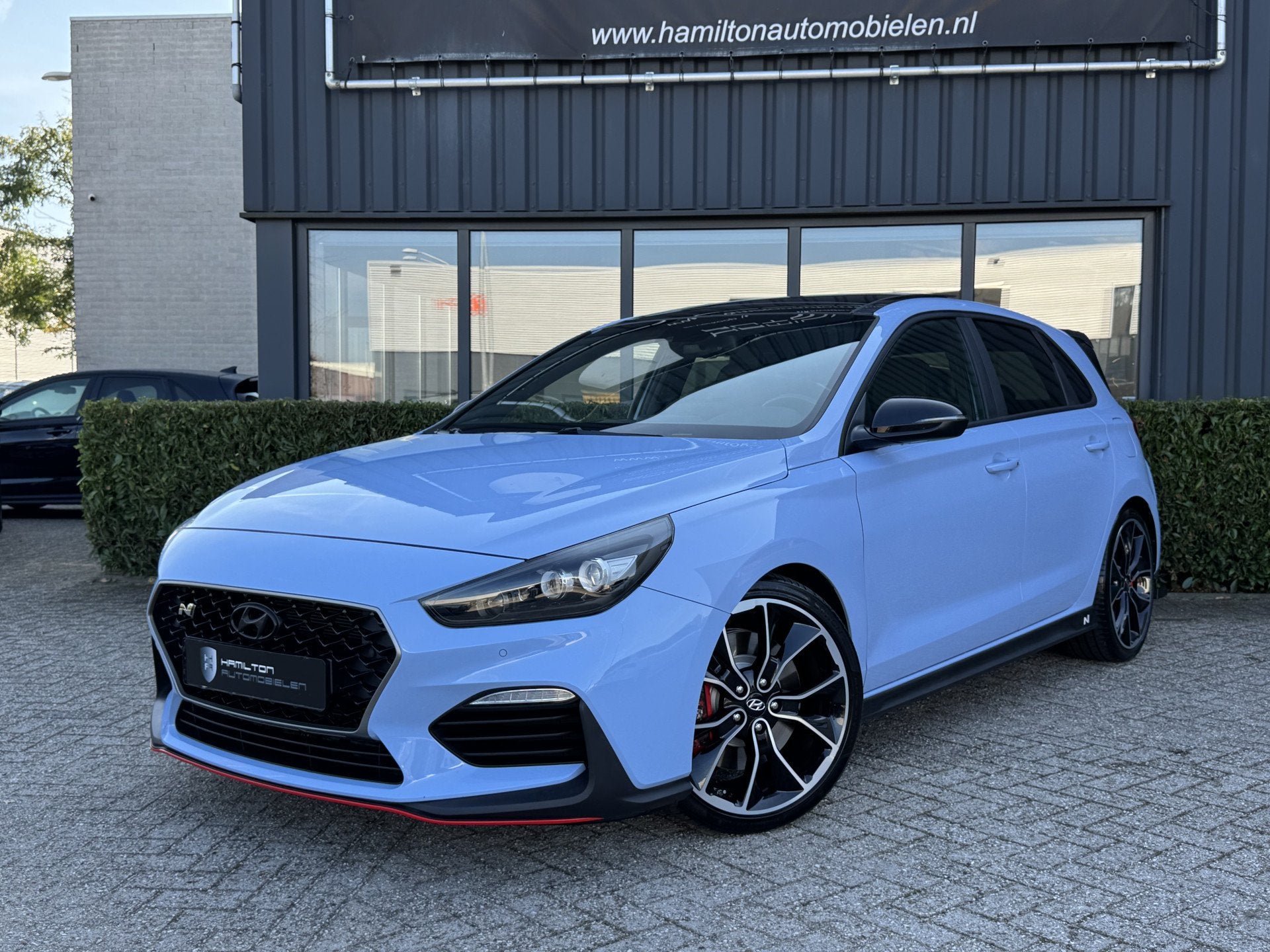 Hyundai i30 N 2 Performance 2.0 T-GDI 275pk Vol opties zeer, Auto's, Gebruikt, 4 cilinders, Blauw, Bedrijf