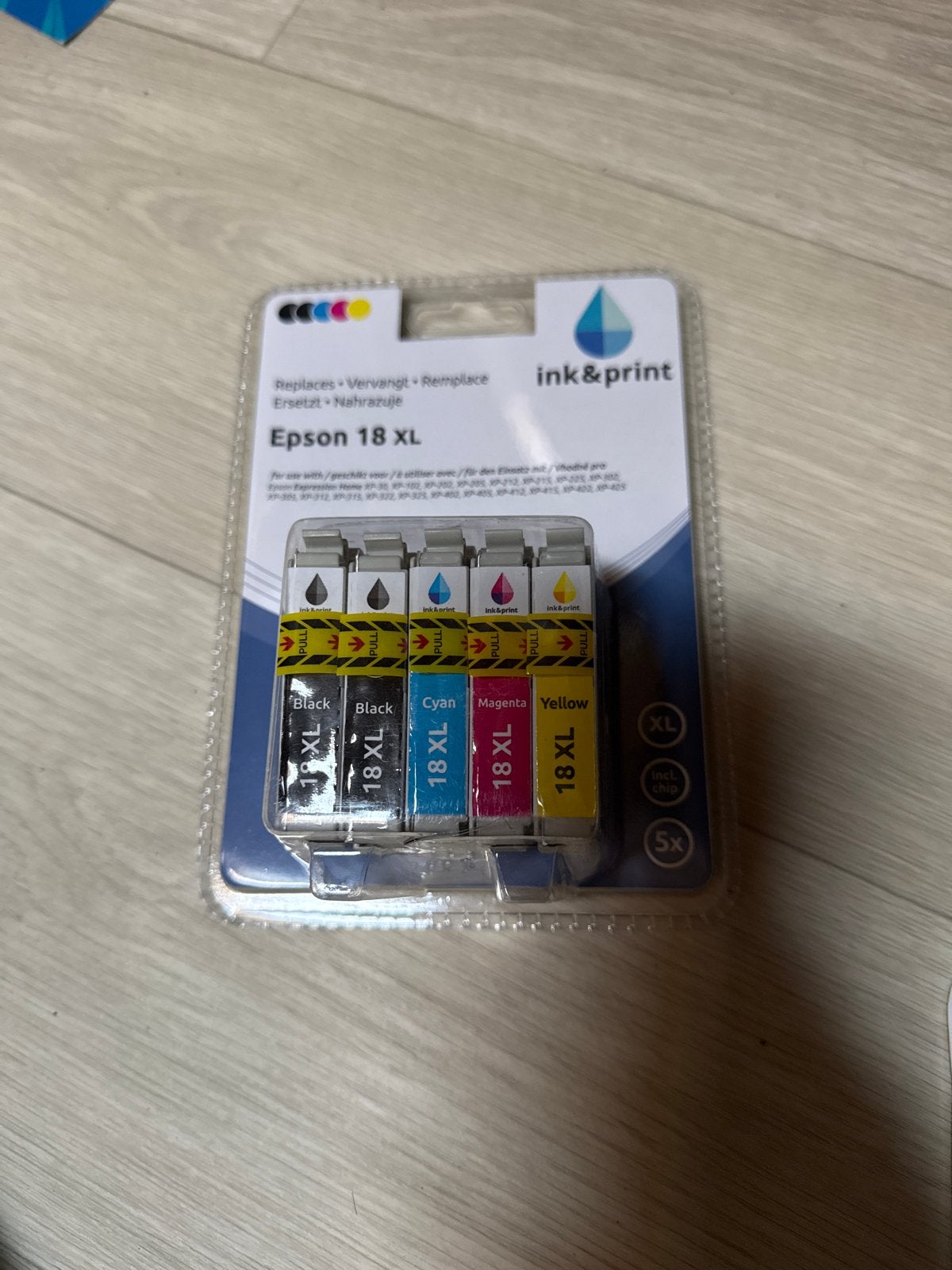Inkjet cartridges voor Epson XP modellen 18XL (5-pack), Computers en Software, Printerbenodigdheden, Ophalen of Verzenden, Nieuw