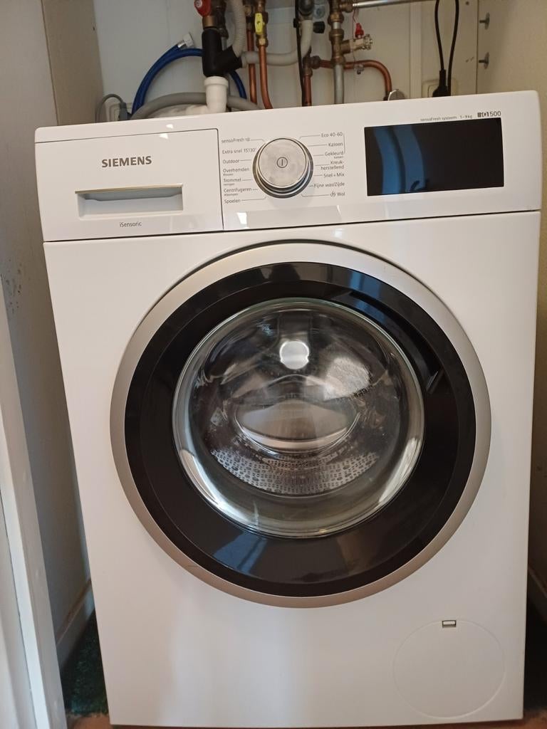 Siemens iSensoric WM14T590NL Wasmachine 8kg 1400 toeren, Ophalen, 1200 tot 1600 toeren, 8 tot 10 kg, Handwasprogramma