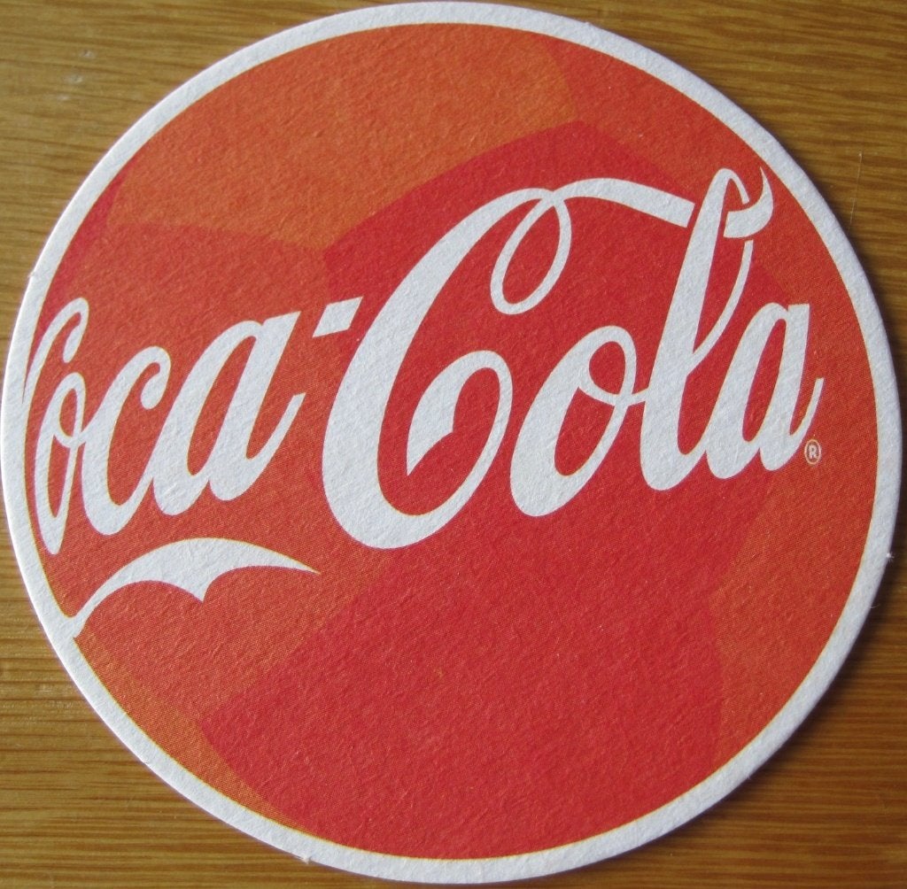 bierviltje van Coca Cola met afbeelding van Dirk Kuyt, Ophalen of Verzenden, Zo goed als nieuw, Viltje(s), Overige merken