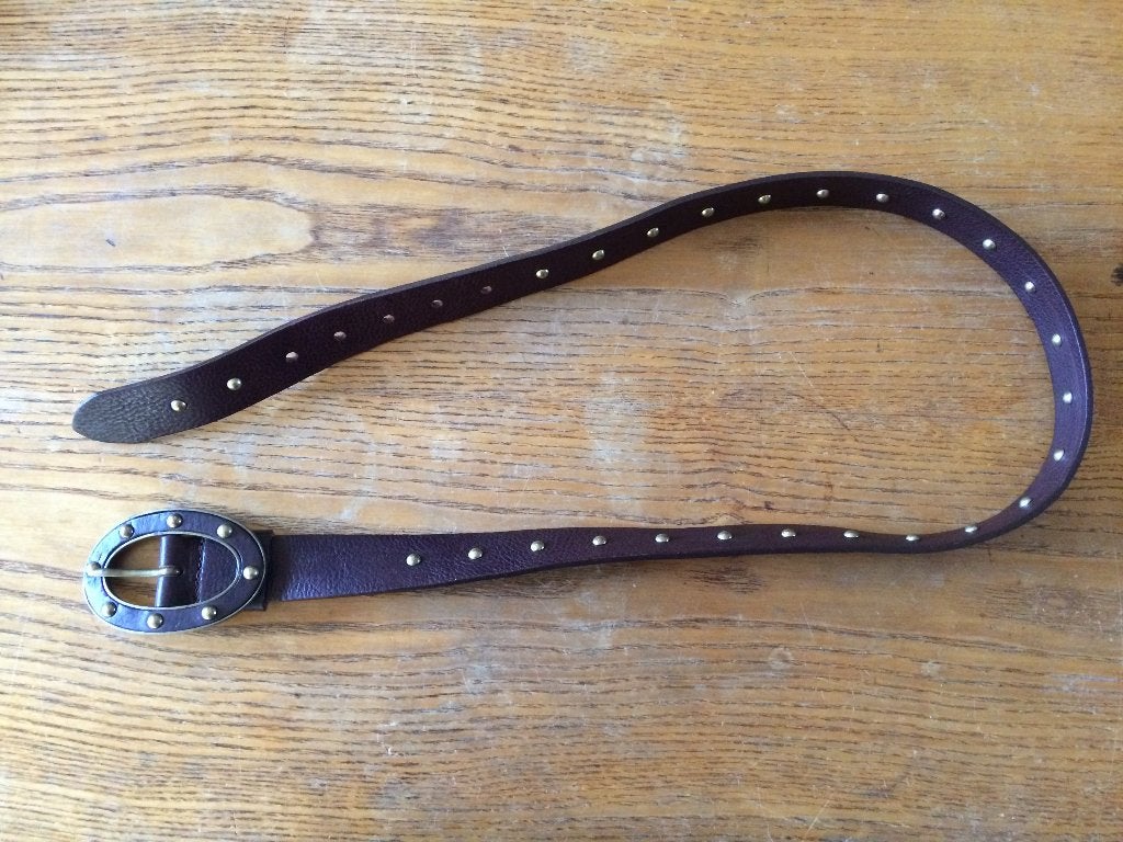 Bruin leren riem leer - Basler - 90, 80 tot 90 cm, Echt leder, Basler, Heupriem