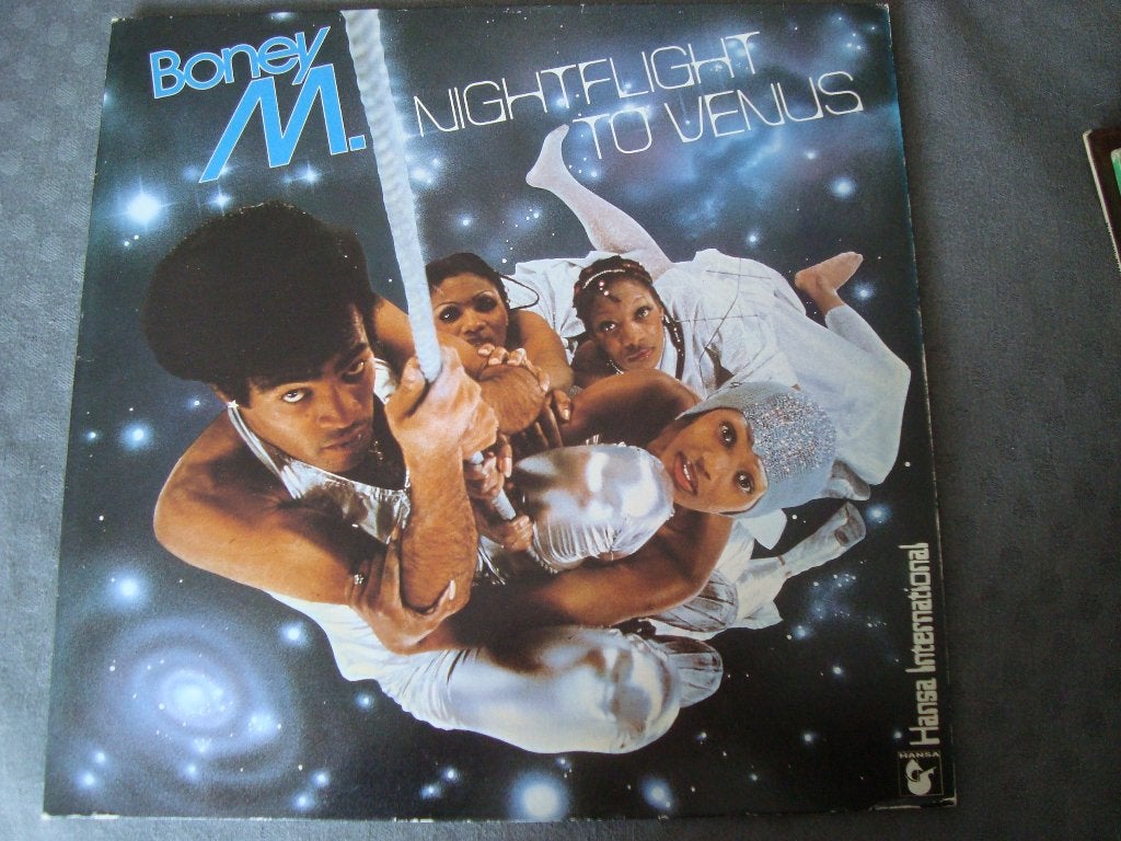Boney m- nightlight to venus met kaarten, Ophalen of Verzenden, Zo goed als nieuw, 12 inch