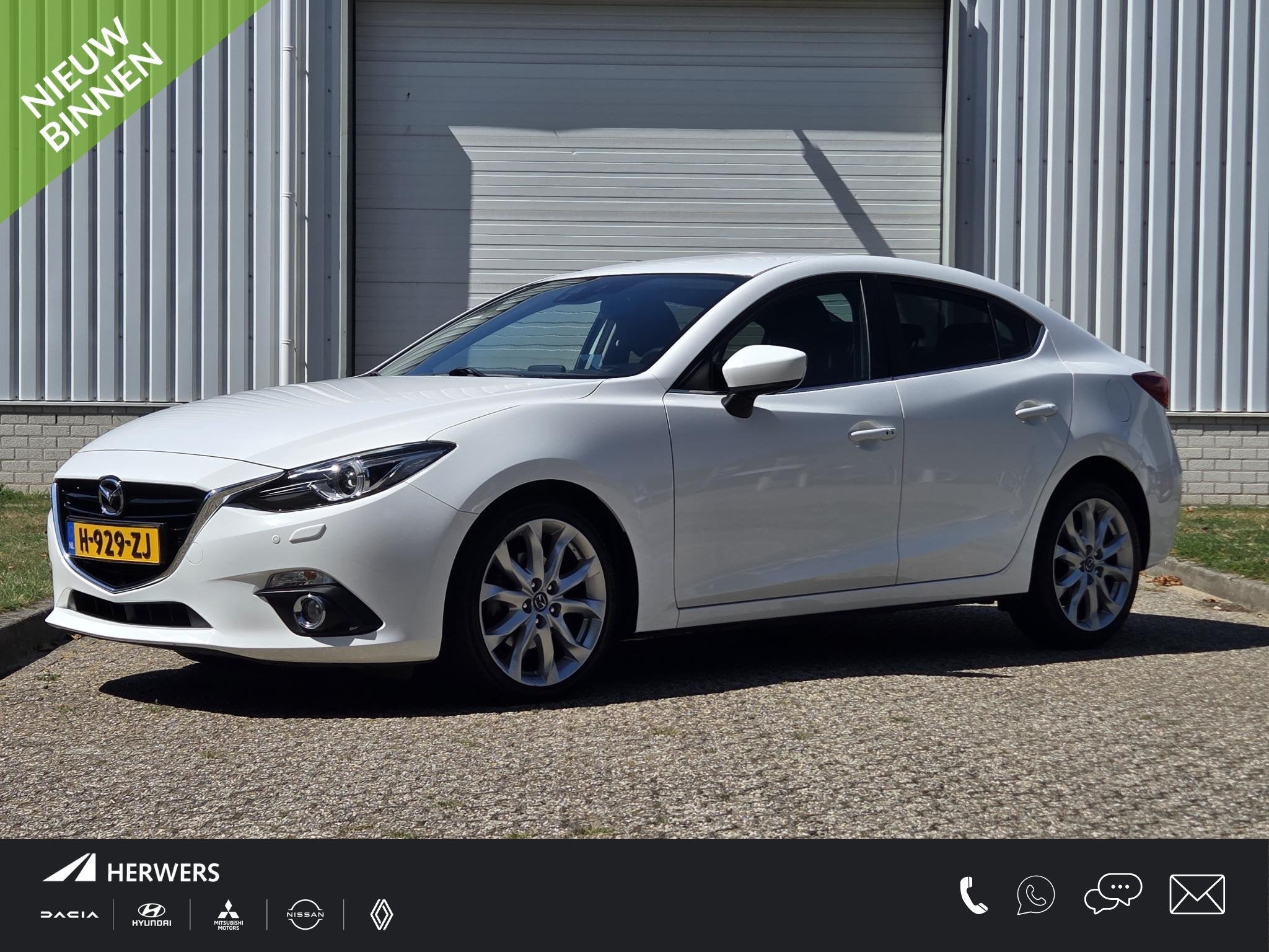 Mazda 3 2.0 GT-M / HUD / Camera / BOSE Audio / Onderhouden /, Auto's, Mazda, Voorwielaandrijving, Gebruikt, 4 cilinders, Wit