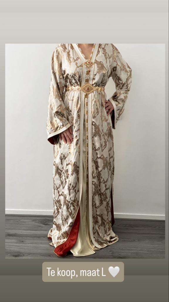 Classy creme takshita, Ophalen, Overige typen, Beige, Maat 42/44 (L)