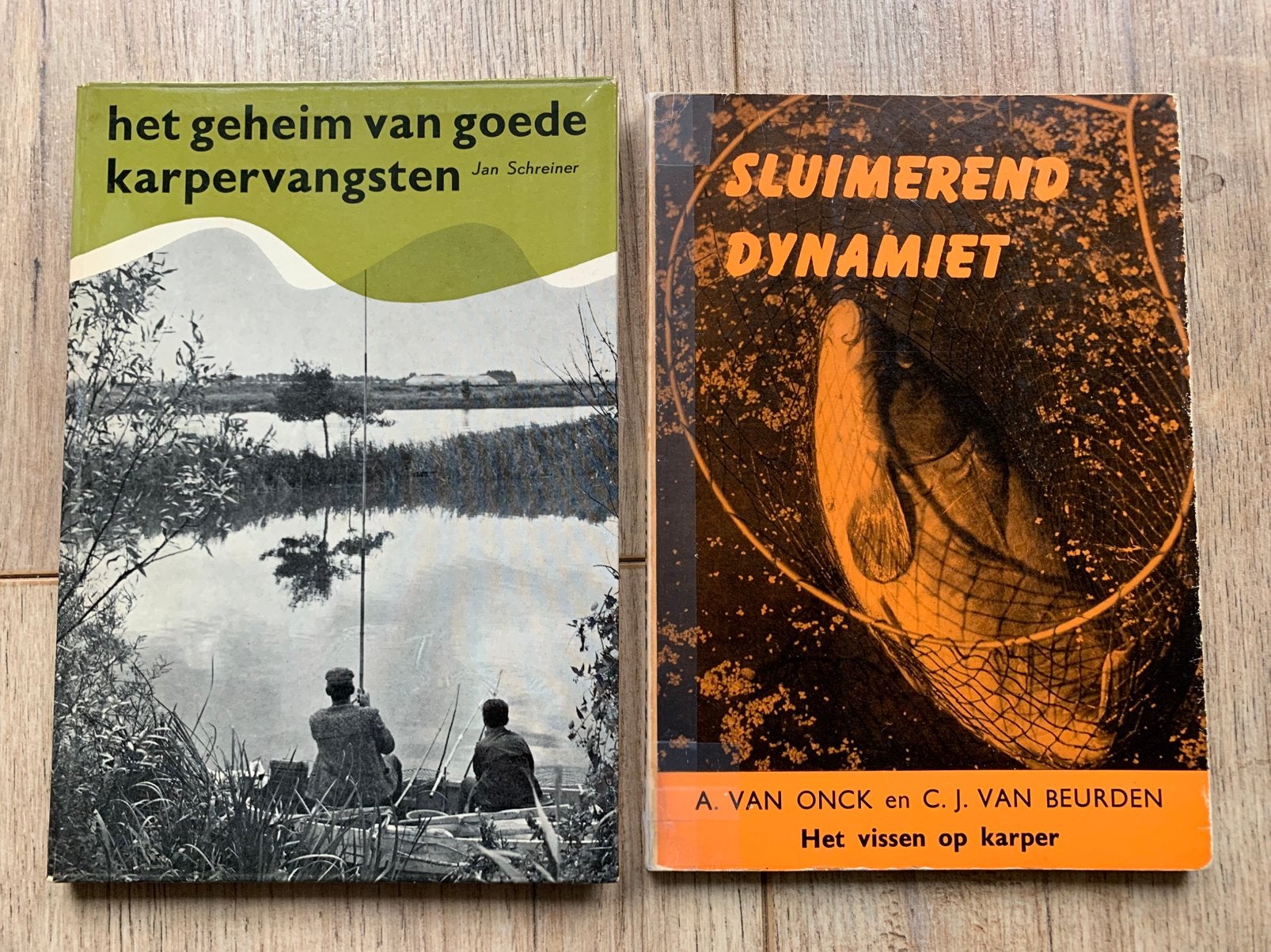 Hengelsport visboeken karper schreiner sluimerend dynamiet, Ophalen of Verzenden, Zo goed als nieuw, Overige typen