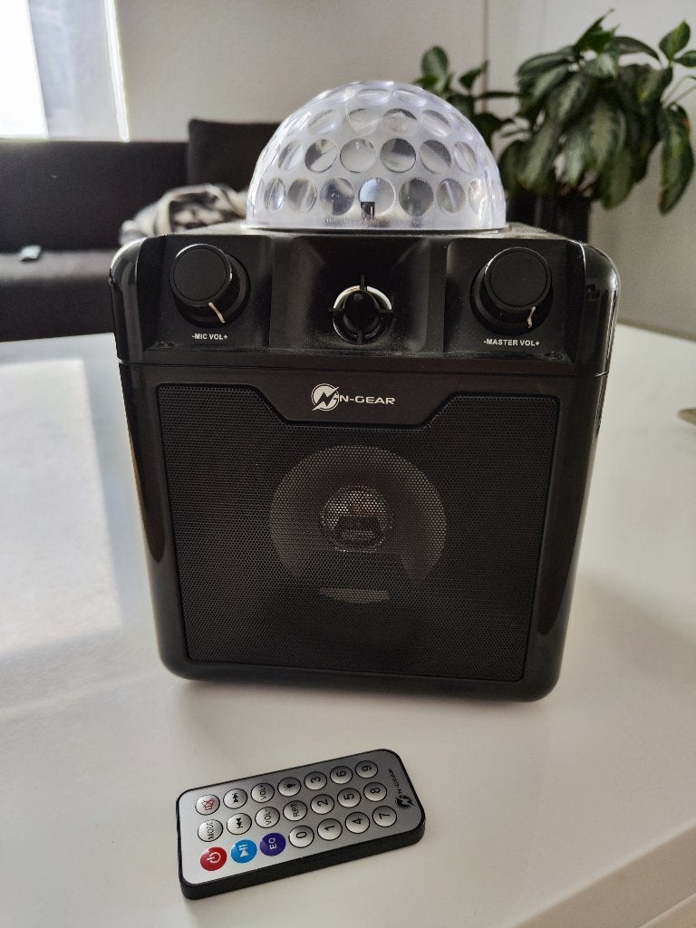 N-gear bluetooth speaker, Gebruikt, Bluetooth, Party speaker, Minder dan 60 watt