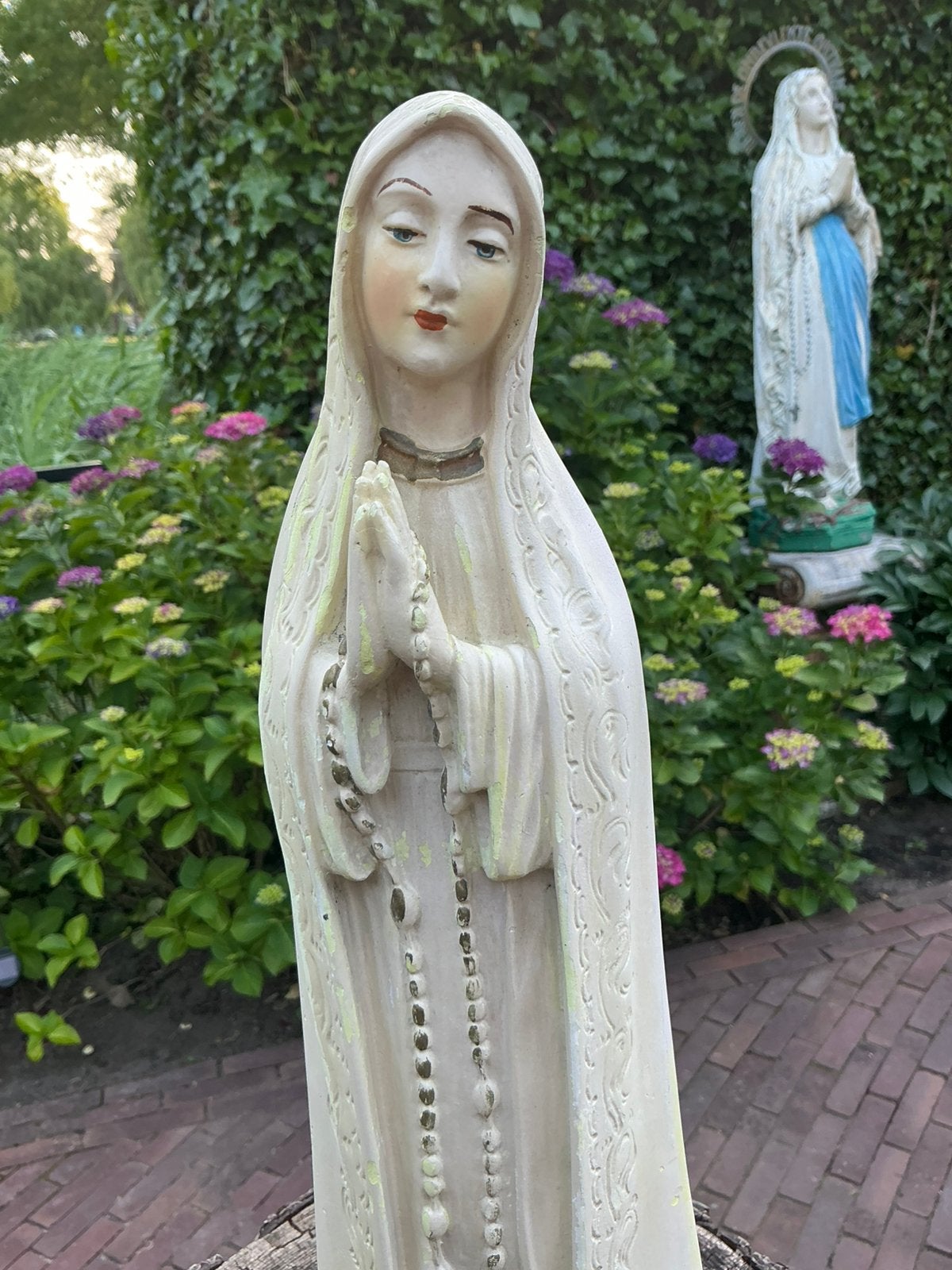 Antiek Belgisch Maria beeld ❤️ Notre Dame De Fatima, Antiek en Kunst, Antiek | Religie, Ophalen of Verzenden