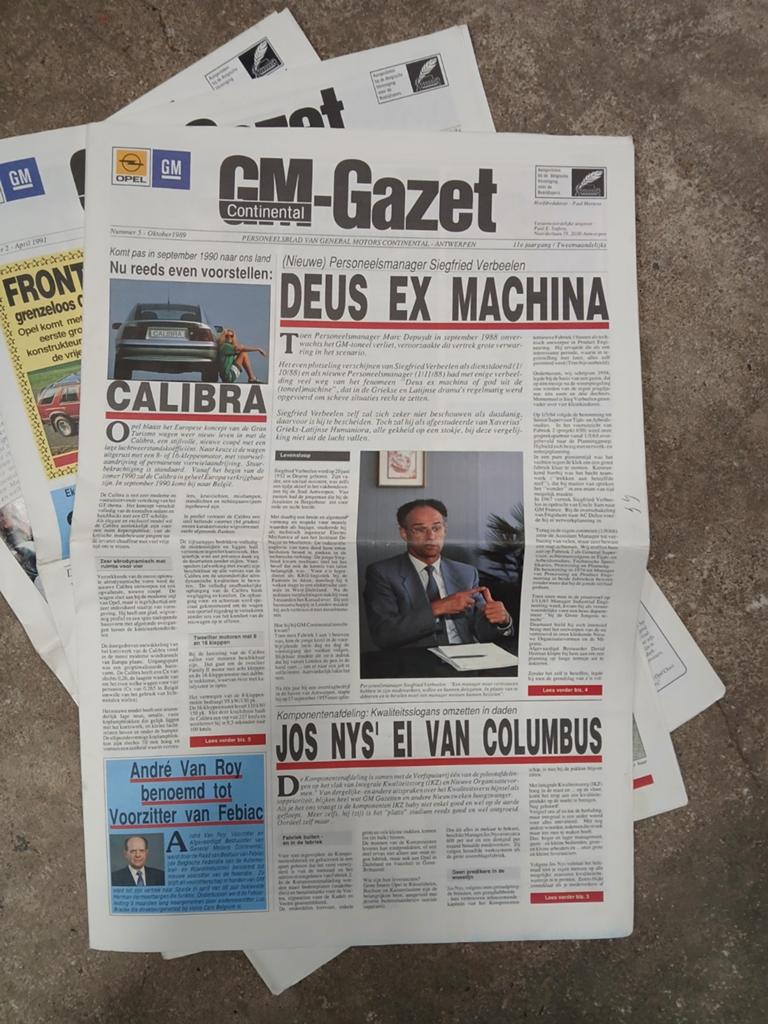 GM-Gazet Continental - Opel bedrijfsblad jaren '90, Ophalen of Verzenden, Gelezen, Overige typen