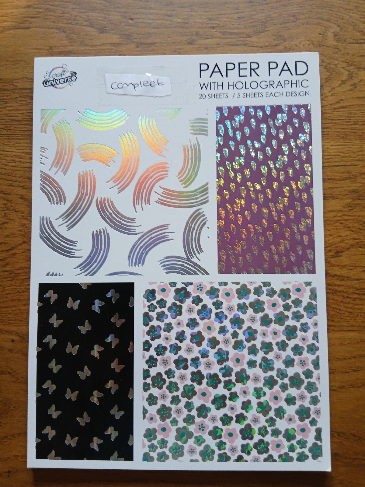 nieuw A4 craft universe holografisch paperpad 1 = 2,00, Ophalen of Verzenden, Nieuw, Overige thema's