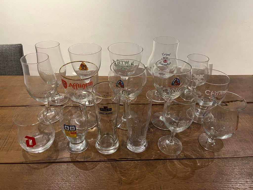 Bierglazen, Ophalen of Verzenden, Zo goed als nieuw, Bierglas