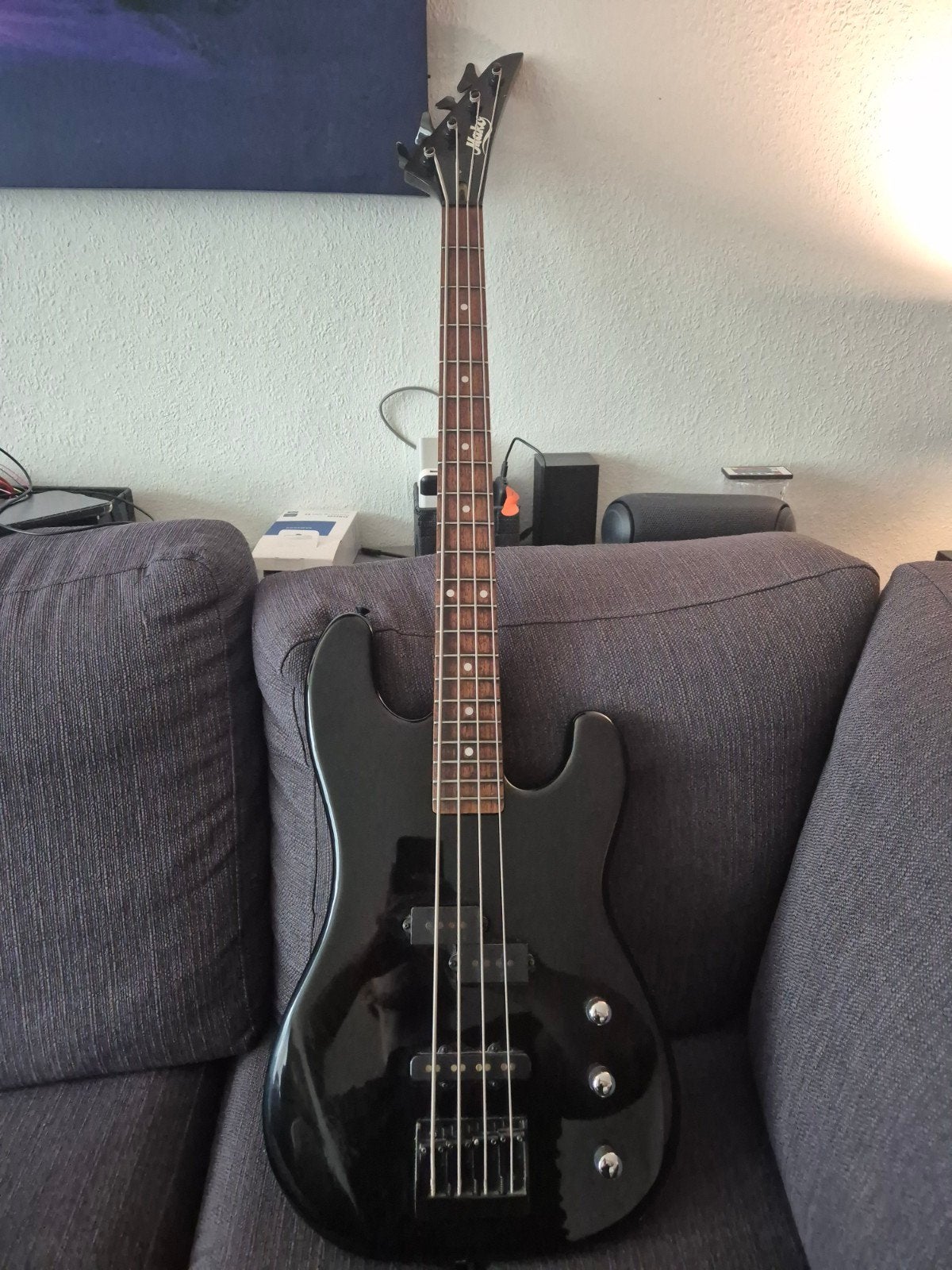 Mako 4-snarige PJ bass (jaren 80, Korea), Ophalen, Gebruikt, Elektrisch