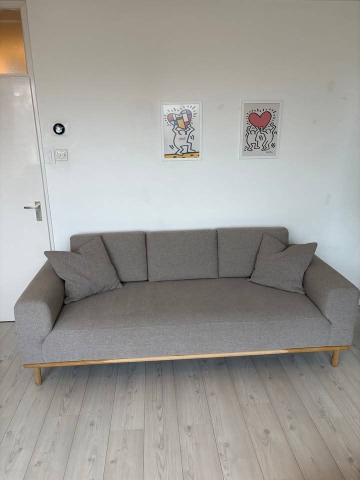 SOFACOMPANY Vilmar 3-seater sofa couch - Agnes Brown, Huis en Inrichting, Ophalen, Driepersoons, 75 tot 100 cm, Zo goed als nieuw