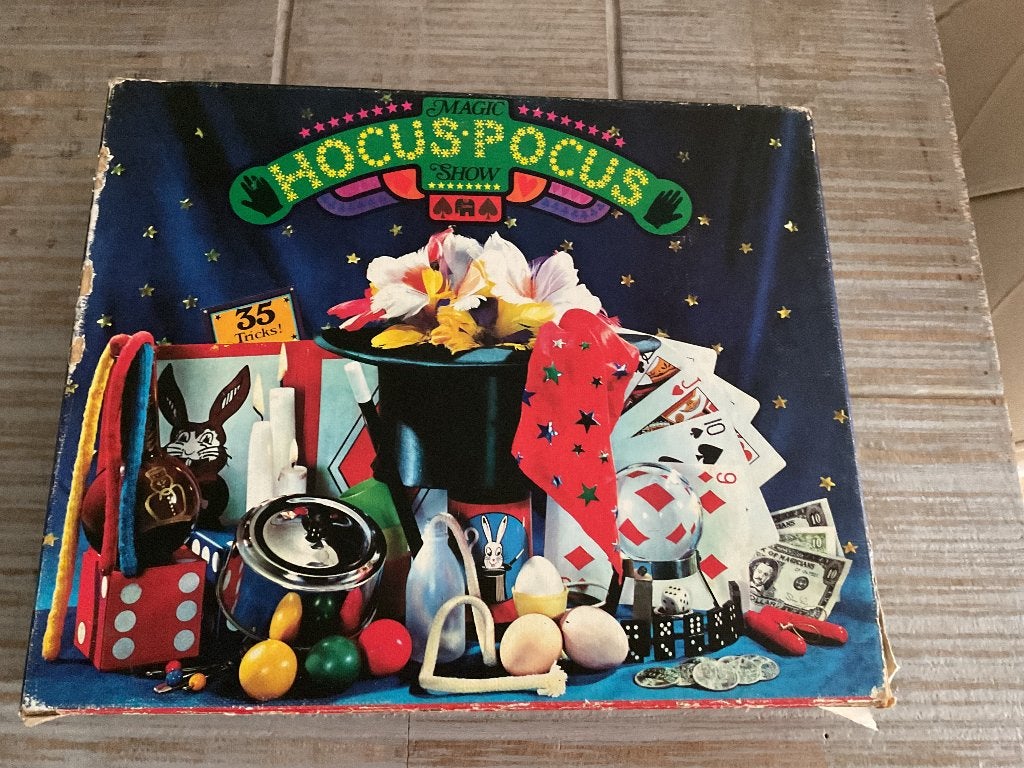 Jumbo Hocus Pocus Magic Show -  Goocheldoos, Een of twee spelers, Ophalen of Verzenden, Gebruikt, Jumbo